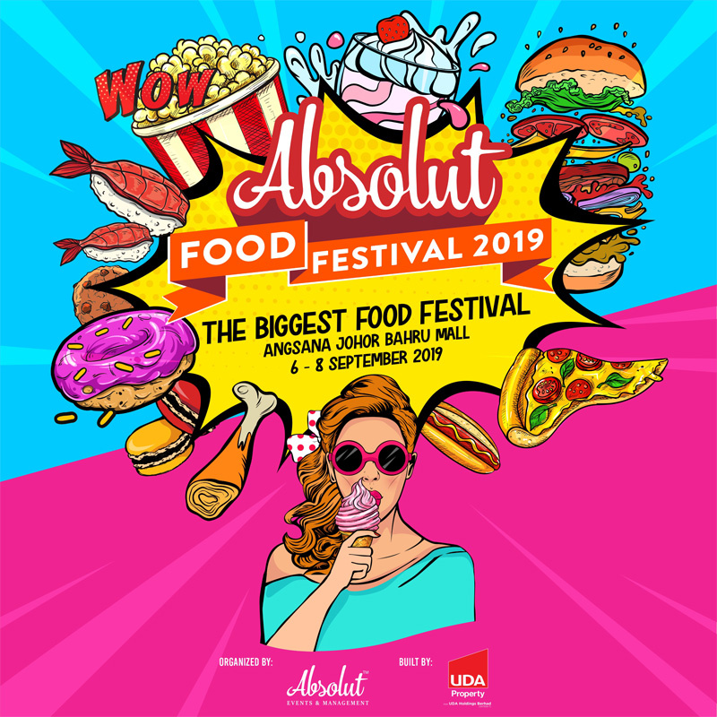 [Johor] Sep 6-8 Absolut Food Festival 2019 @ Angsana Johor Bahru Mall