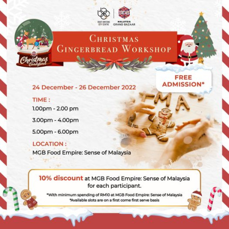 [MGB, BBCC] Christmas Gingerbread Workshop