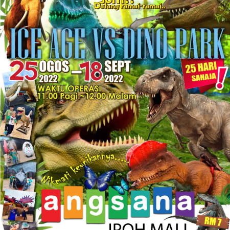 [Perak] Pameran Real-Life Dinosaur @ Angsana Ipoh Mall Jom Tengok Dinosaur!
