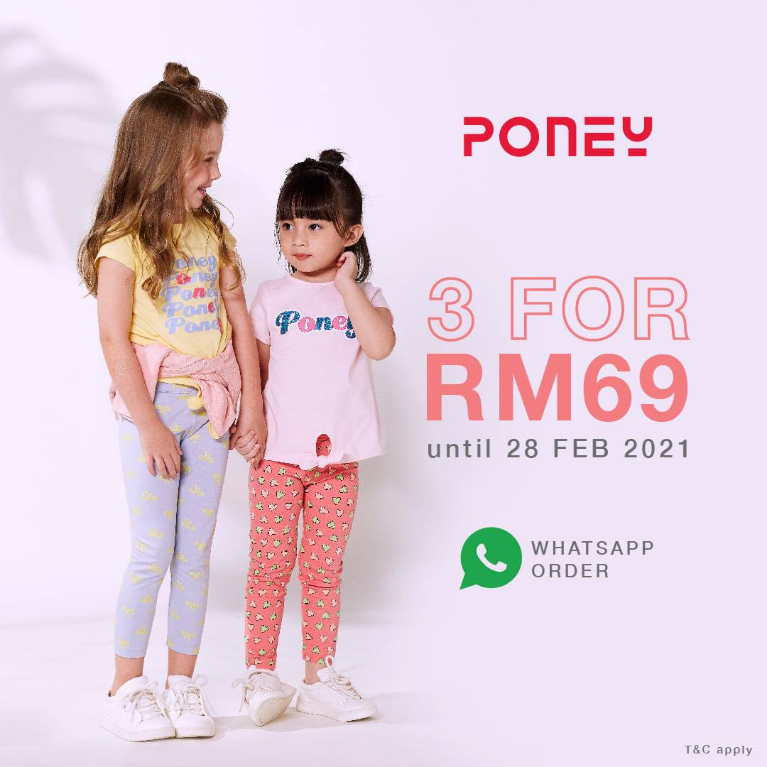[Johor] Feb 28, Poney 3 For RM69 @ Angsana Johor Bahru Mall