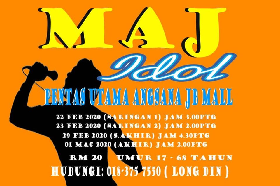 [Johor] Feb 22 – Mar 1, Maj Idol @ Angsana Johor Bahru Mall
