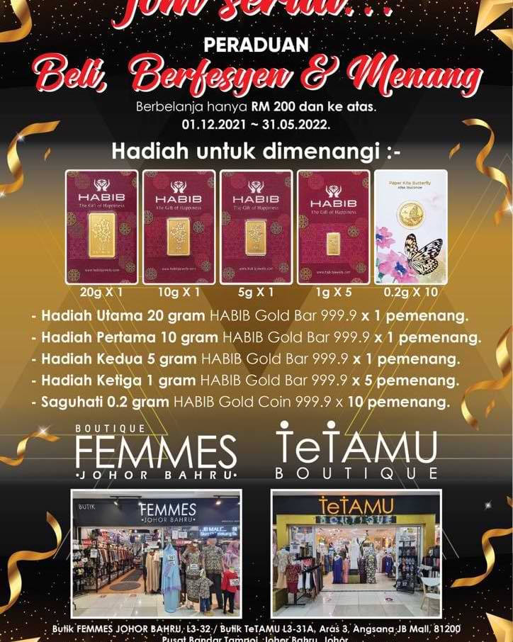 [Johor] Butik Femmes & Butik Tetamu @ Angsana Johor Bahru Mall
