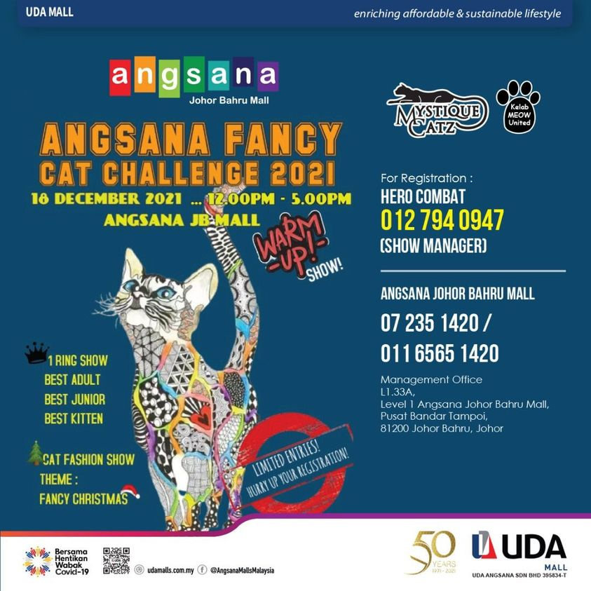 [Johor] Angsana Fancy Cat Challenge 2021 @ Angsana Johor Bahru Mall