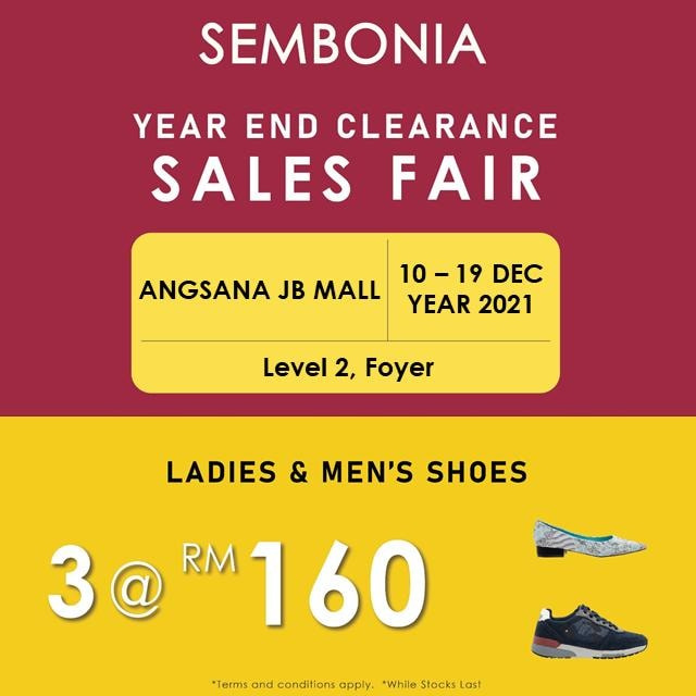 [Johor] Sembonia Year End Clearance @ Angsana Johor Bahru Mall