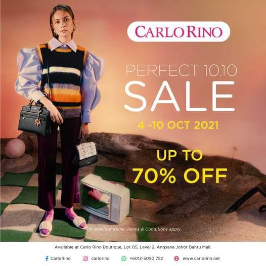 [Johor] Carlo Rino’s Perfect 10.10 Sale @ Angsana Johor Bahru Mall