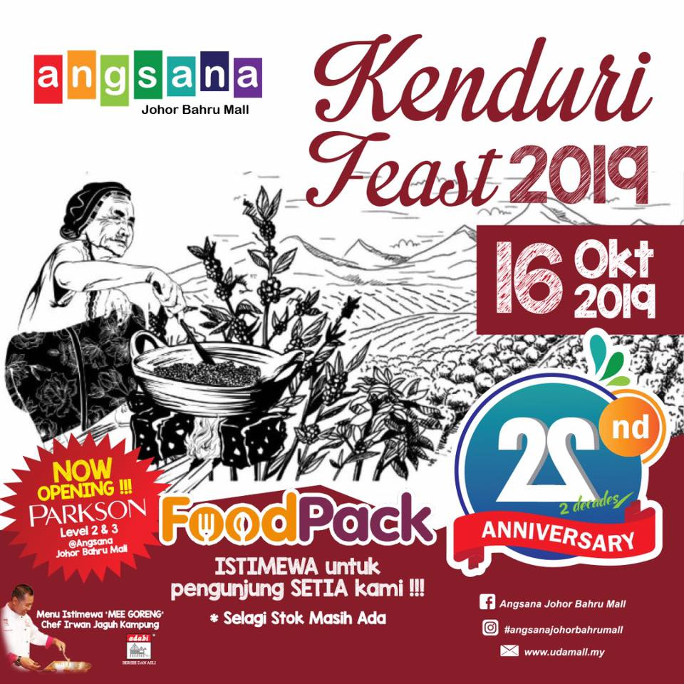 [Johor] Oct 16, Kenduri Feast 2019 @ Angsana Johor Bahru Mall