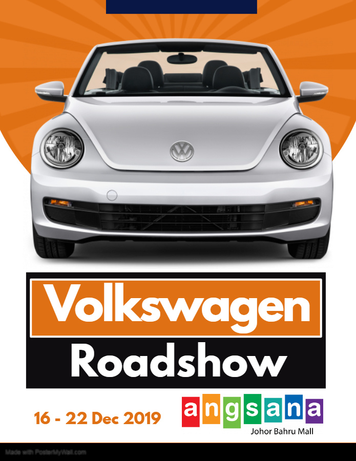 [Johor] Dec 16 – 22, Volkswagen Roadshow @ Angsana Johor Bahru Mall